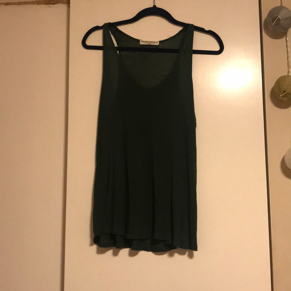 Dark green tank top